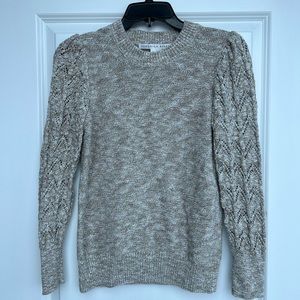 Veronica Beard Women's Metto Pointelle Stitch Cotton Sweater
